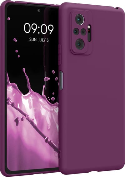 kwmobile telefoonhoesje geschikt voor Xiaomi Redmi Note 10 Pro - Hoesje voor smartphone - Back cover in magenta-lila