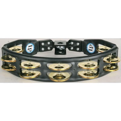 Latin Percussion LP175 Cyclops Mountable Tambourine Brass Black
