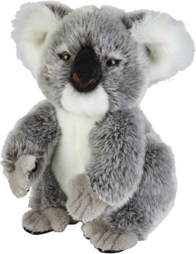 Ravensden Pluche koala knuffel - grijs - 28 cm - speelgoed - Australische buideldieren knuffels