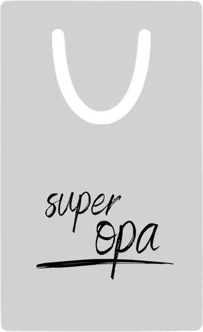 Hacebo® - super opa metalen boekenlegger - Opa - de beste opa - verjaardagscadeau - verjaardag - cadeau - cadeautje voor opa - opa artikelen - kado - geschenk - gift Bladwijzer boekenleggers - 7.6 cm x 5cm