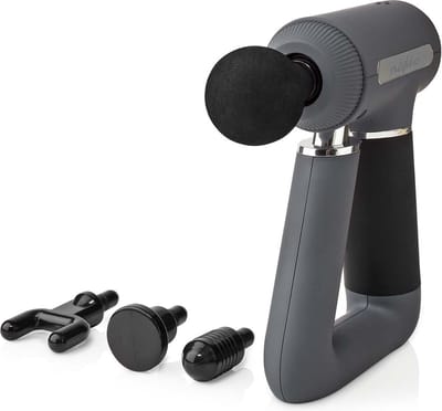 Nedis Sportmassagepistool - Batterij Gevoed - 1x 18650 - Oplaadbaar - 6-Snelheden - Grijs