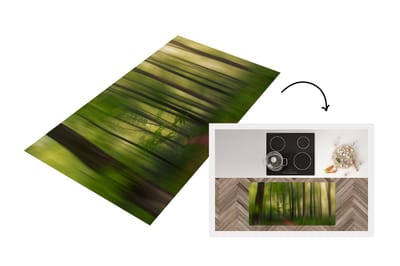 Keukenloper - Loper keuken - Bospad - Tropisch - Groen - Bomen - Bos - Natuur - 120x60 cm - Keukenloper vinyl