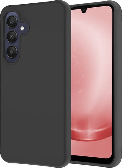 Hoesje - Geschikt voor Samsung Galaxy A25 - Sterk & Shockproof - Hoes Cover - Siliconen Case - Zwart