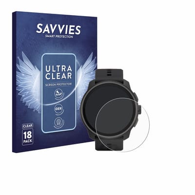 Savvies - Screenprotector voor Suunto Race S - Folie Beschermfolie transparant 18 Stuks