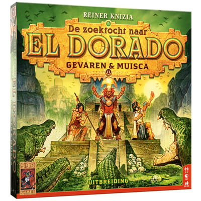 999 Games - De Zoektocht naar El Dorado - Gevaren & Muisca - Uitbreiding 2 - Bordspel - Strategisch spel - Avonturenspel - vanaf 10 jaar - Uitbreiding