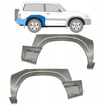 Reparatiepaneel achterspatbord voor Nissan Patrol Y61 GY61 1997-2009 / Set
