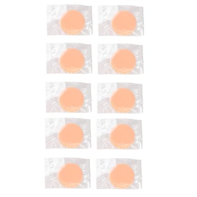 10pcs Houppette de Poudre Maquillage Visage Douce Respirante Houppette Crème BB Outil Cosmétique white