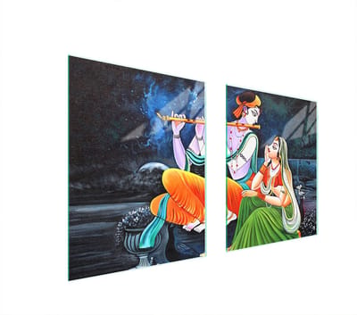 TMK ArtDeko Serie - Glazen Beschermer voor Kookplaat - 85x52cm - Vrouwelijk Motief - UV-print