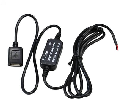 By shayne - DC DC Step Down Converter - Spanningsomvormer - Hoogwaardige industriële chip - USB Connectoren - 12V naar 5V 3A - Geschikt voor Auto Ste.