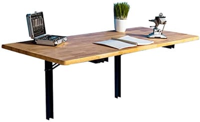 Opvouwbare wandtafel Heavy Duty - Neerklapbare werkbank met metalen plank