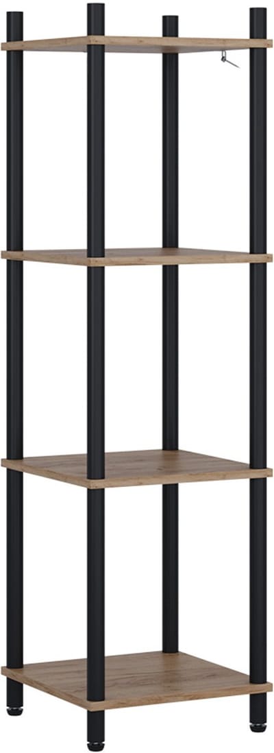 Vicco Bivio Hoekrek – 30 x 102.5 cm 4 planken Eik goud/antraciet