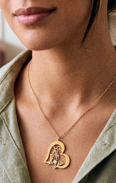 Ketting met hartvormige hanger Love Cadeau - Kado - Geschenk - Liefde - Gift - Troost