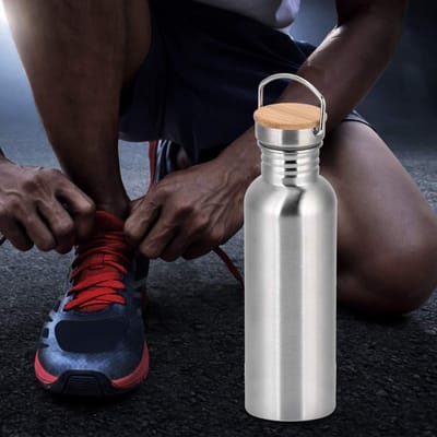 Dailygoods - Roestvrijstalen Waterfles 750 ml voor Outdoor Activiteiten