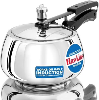 Drukpan RVS - Snelkookpan Inductie - Maaltijden Bereiden - Afgeronde Zijkanten - 3 Liter - Zilver