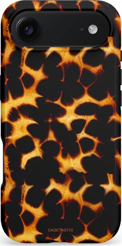 Casetastic hoesje geschikt voor Apple iPhone Air - MagSafe - Dubbellaagse bescherming - Gevaarlijkspoor - Fashion Case - Zwart Goud Bruin