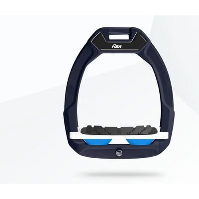 Veiligheidsstijgbeugels Paardrijden Ingelijnd Grip Rood/Wit/Blauw Flex-On Safe-On