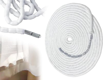 Zware Pleated Gordijnloodband voor Buiten - 6m, 100g, Geschikt voor Gordijnen en Muggennetten
