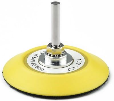 Polijstmachine Schuurpads - Klittenband Drager - Oppervlak Bewerken - Hoge Kwaliteit - 75 mm - Zwart