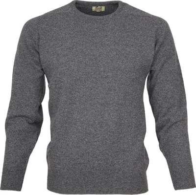 William Lockie O Lamswol Cliff Grijs - Maat 3XL - Heren - Pullovers