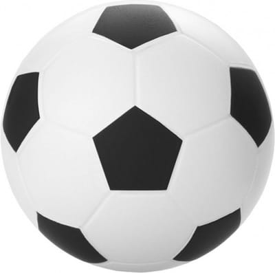 Stressbal voetbal - 10x - 6 cm - knijpbal - verbeter de focus - rustgevend
