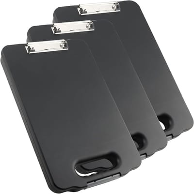 A4 Clipboard met Opbergruimte - 3 Stuks, Handige en Draagbare Clipboard Opbergdoos voor Kantoor en School, 40x25x4cm