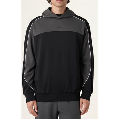 FILA Rivoli Loose Blocked Hoodie Black-dark Shadow Maat: S | Hoodies Outlet | Heren | Zwart