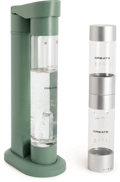 CREATE - Bruiswatermachine 1L + Dubbele Fles - SODA MAKER STUDIO
