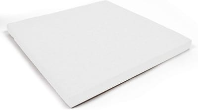 Zitkussens Set - Stoelkussens Vierkant - Comfortabel Zitten - Afneembare Overtrek - 35x35x3 cm - Wit