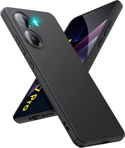Zwart Dun TPU Hoesje Geschikt voor Xiaomi Poco X7 Pro | Back Cover | Lichtgewicht | Ultra Dun | Flexibel | Zacht