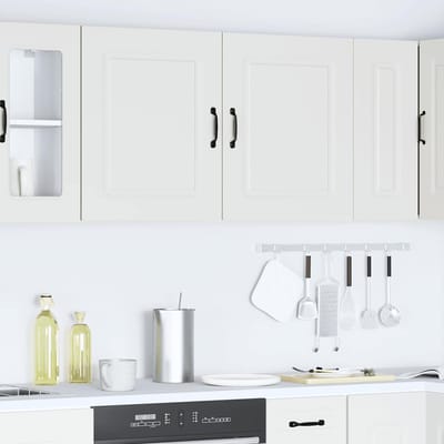 vidaXL - Keukenbovenkasten - 2 - st - Kalmar - bewerkt - hout - wit
