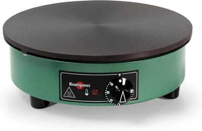 Elektrische Pannenkoekenmaker Billig - 40 cm Gietijzeren Plaat voor Traditionele Bretonse Pannenkoeken