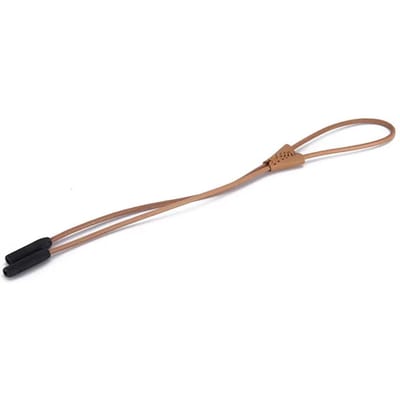 Cordon de lunettes réglable Cordon en cuir Support Chaîne pour lunettes de soleil Lanière pour lunettes Anti-perte Sangle pour lunettes Accessoires de sport marron clair