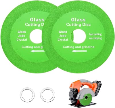 Doorslijpschijf Glas - Diamantschijf Haakse Slijper - Precisie Snijden Materialen - Duurzaam Siliciumcarbide - 125mm Diameter 22.23mm Gat