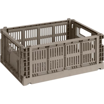 HAY Colour Crate Vouwkrat M recycled - HAYCrateWarmGrey