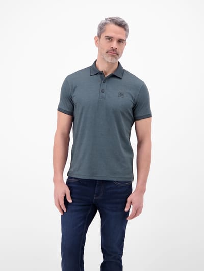 LERROS Effen poloshirt van piqué , Maat: S , Kleur: CLASSIC NAVY , 52% katoen, 48% polyester