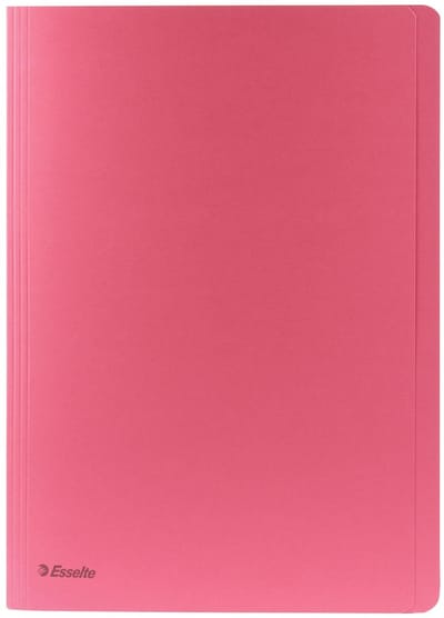 100x Esselte dossiermap roze formaat A4