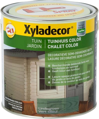Xyladecor - Tuinhuis Color - Lindegroen - 2,5 L