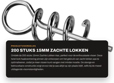 Dailygoods- Vissenhaak 200 stks - Zachte Lokken Aas - Twist Lock - Outdoor Vissen - Crankhaak - Roestbestendig - Eenvoudig Ontwerp - Aassysteem