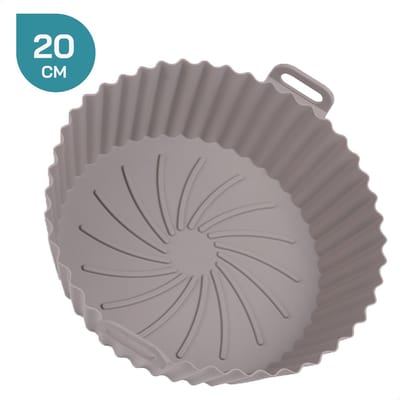 ForDig Airfryer Siliconen bakje Rond – Bakpapier - Accessoires voor Airfryer XL & XXL - 20x20cm