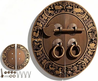 Vintage Chinese Lock met Sleutel voor Meubelbeslag - Decoratieve Handgrepen voor Sieraden- en Cadeauboxen