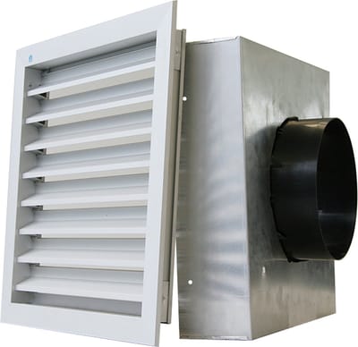 Renson - Geveldoorvoerrooster - 300x300mm - Diameter 150 - 160mm