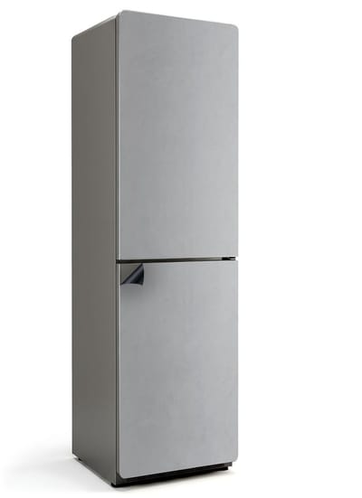 Wallfluent Magnetische Koelkastmat - Lichtgrijs Koelkast Magneet Sticker - 60 cm x 205 cm - Lichtgrijs Magnetische Koelkastmat - Koelkast Cover Magneet - Magnetische Koelkastbekleding - Herbruikbare Magneetmat Koelkast