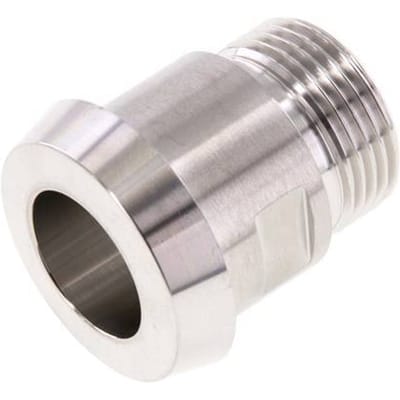 Din 11851 Melkkoppeling 36mm Laspuntstuk G3/4" Buitendraad RVS