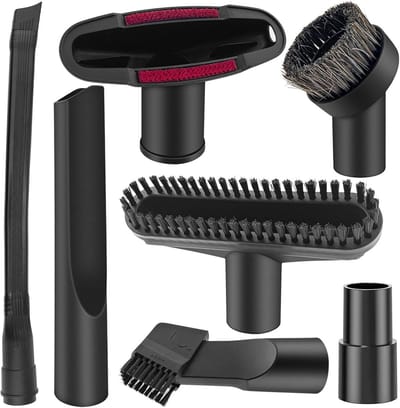 7-delig stofzuigeraccessoire set - flexibele voegenzuigmond voor auto, toetsenbord, tapijt en bank
