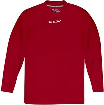 CCM - 5000 - IJshockey Trainingsshirt - Lange Mouw - Kinderen - Rood - Comfort Fit - Maat S/M