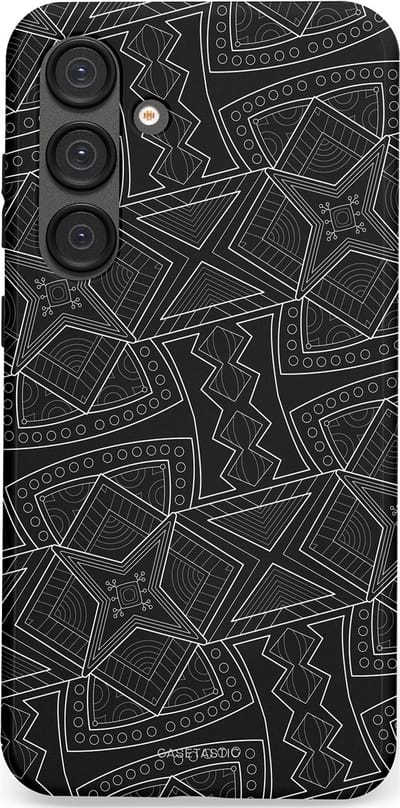 Casetastic Hoesje Geschikt voor Samsung S25 Plus - Stijlvolle Beschermende Duo-layer Case - Afrikaanse kunst
