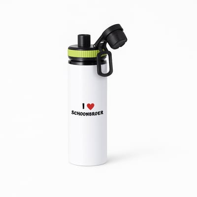 Hacebo® - I love schoonbroer waterfles met draaidop groen - Broer - de liefste schoonbroer - verjaardag - cadeautje voor broer - broer artikelen - kado - geschenk - water fles - 850ML