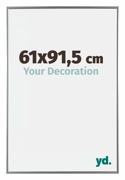 Your Decoration - Fotolijst 61x91,5 cm - Kunststof - Zilver Hoogglans - Evry
