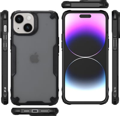 Multimedia & Accessoires TPU Backcover Case Hoesje geschikt voor Apple iPhone 15 – Zwart - Telefoonhoesje – TPU – Harde Plastic - Schokabsorberend - Schokbestendig