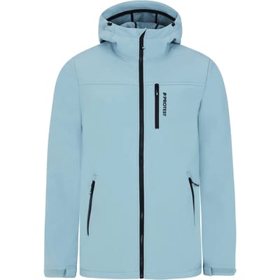 Protest PRTKagu - Outdoorjas Heren - Winterjas - Softshell - Capuchon - Zak met rits - Zwart